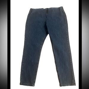 Soft Surroundings Dark Wash Ultimate Denim Pull On Jeans Leggings Sz 1X